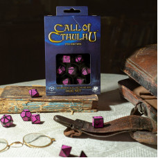 Call of Cthulhu 7th Edition - Black & Magenta Dice Set