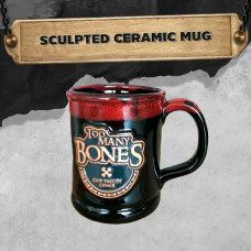 Too Many Bones: Sculpted Ceramic Mug