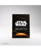 Star Wars Unlimited: Premium Art Sleeves: Card Back Orange
